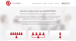 Desktop Screenshot of alphatopics.de