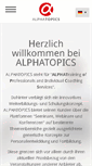 Mobile Screenshot of alphatopics.de