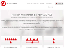 Tablet Screenshot of alphatopics.de